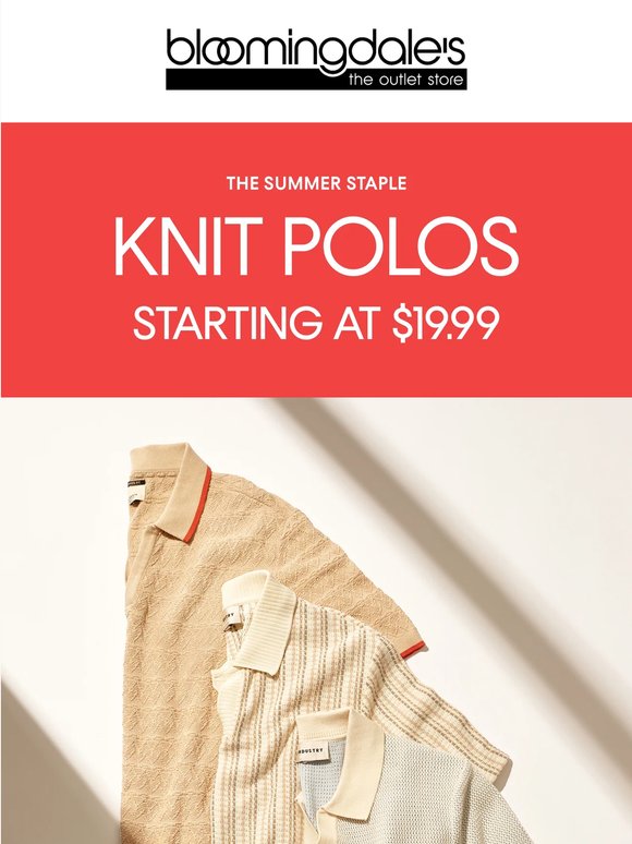 Summer classic: Knit polos
