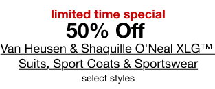 limited time special | 50% Off | Van Heusen & Shaquille O'Neal XLG Suits, Sport Coats & Sportswear