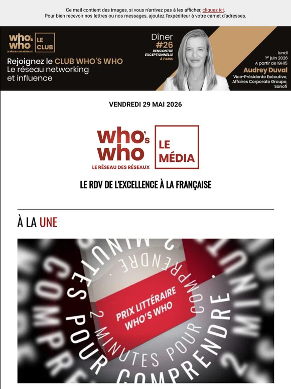 Le Prix littéraire Who's Who, Arthur Fils, Léa Veinstein ...