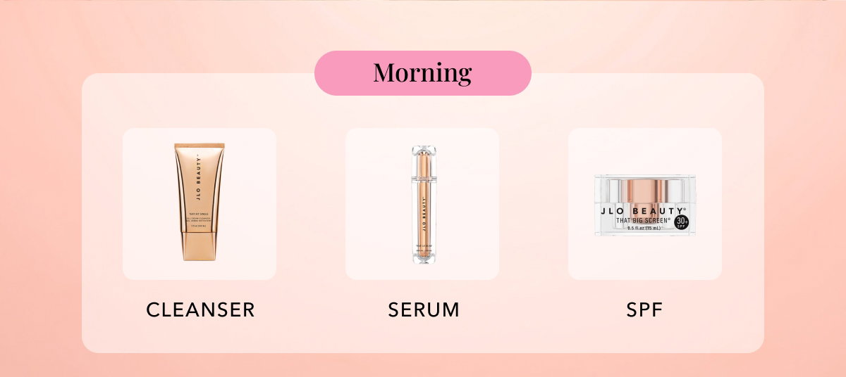 Morning - Cleanser - Serum - SPF