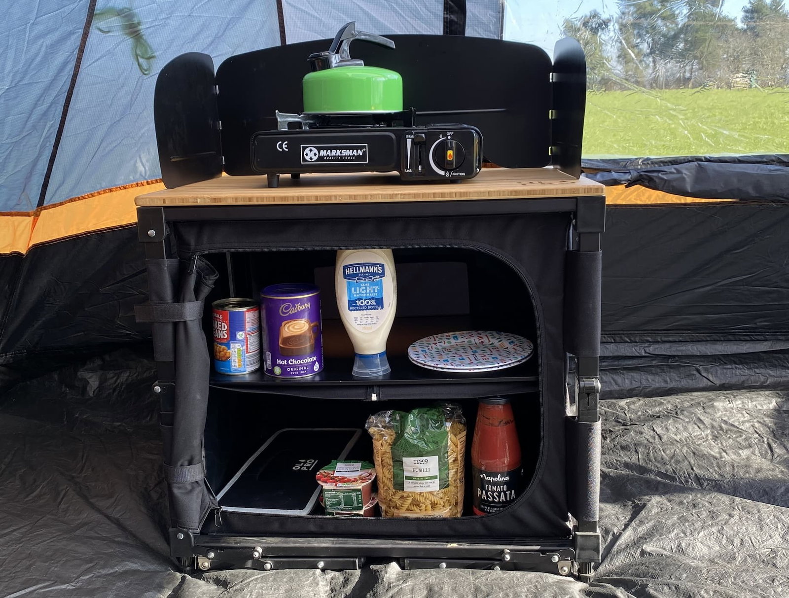 Deluxe Camp Kitchen With Double Cupboard