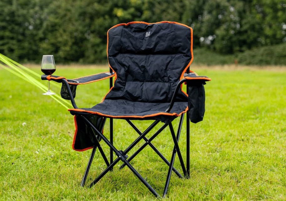 Henwick Chair Orange and Black