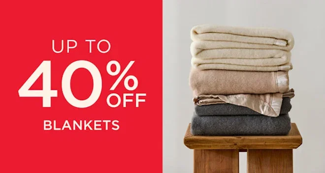 Up To 40% Off Blankets