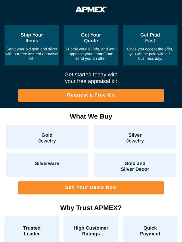 Ready to Sell Old Gold or Silver? Start Free Today
