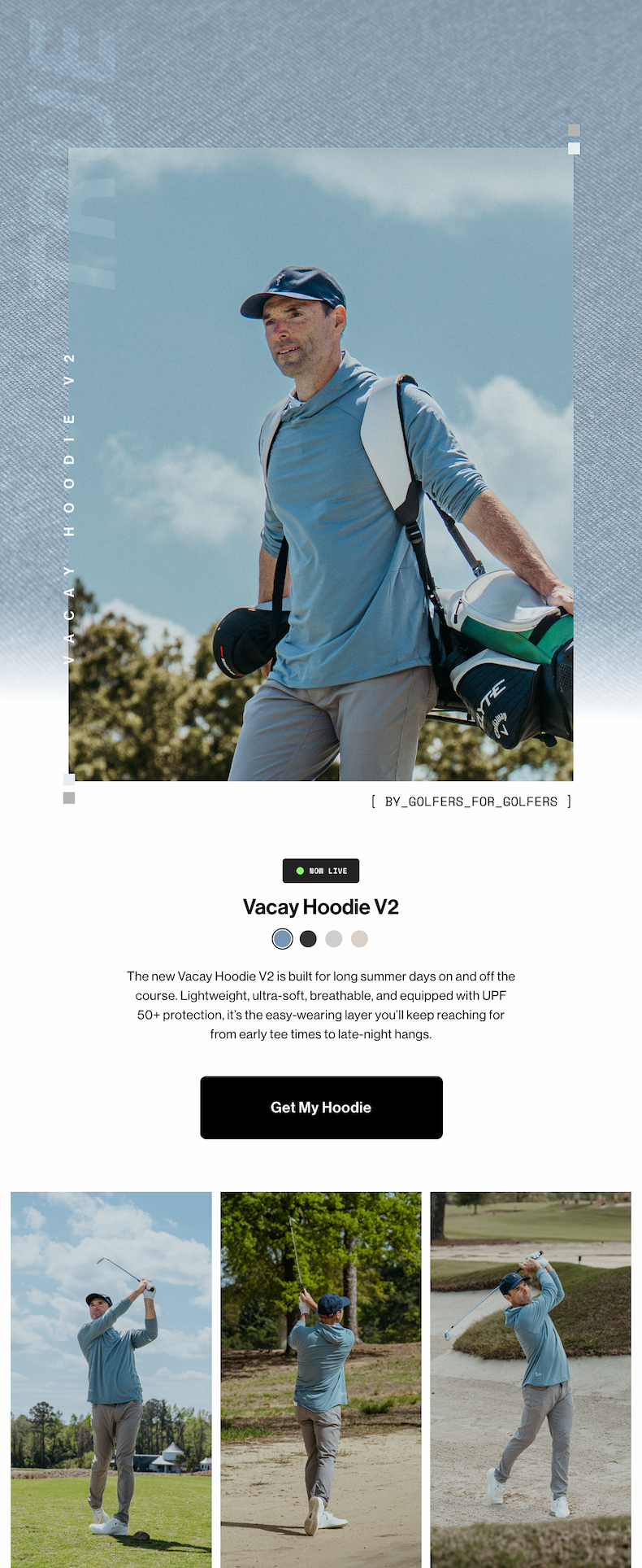 Now live, Vacay Hoodie V2. Get my hoodie.
