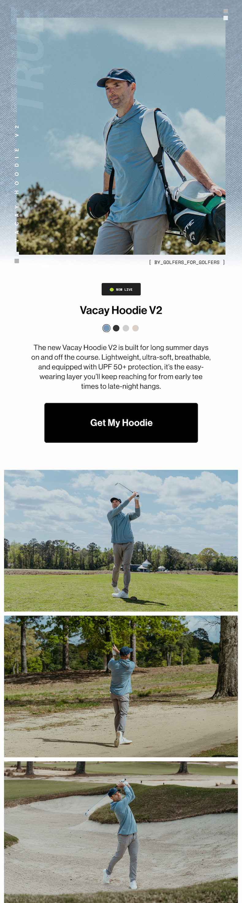 Now live, Vacay Hoodie V2. Get my hoodie.