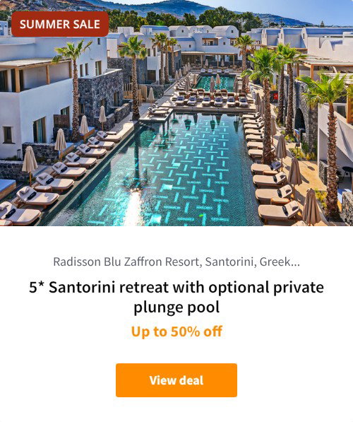 5* Santorini retreat with optional private plunge pool