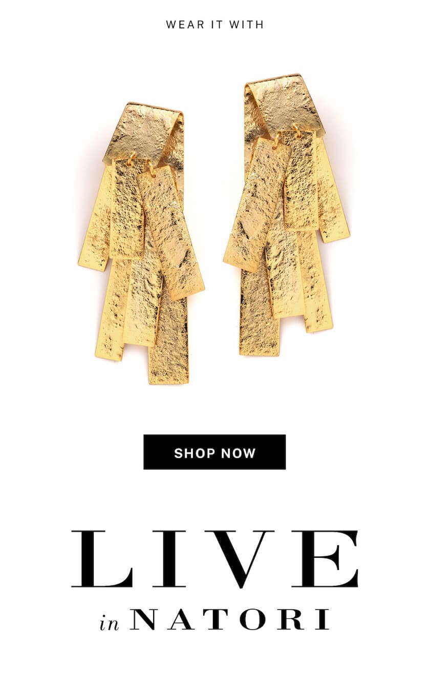Wear it with earrings. 