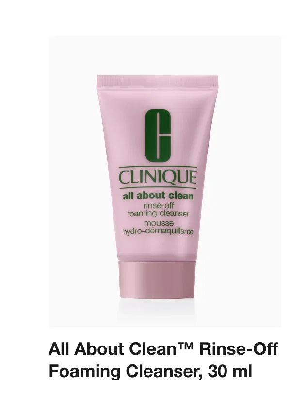 All About Clean™ Rinse-Off Foaming Cleanser, 30 ml