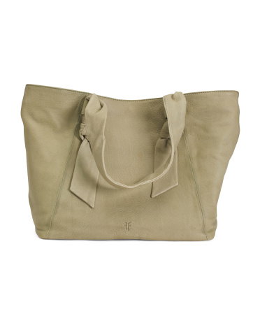 Leather Nora Knotted Tote