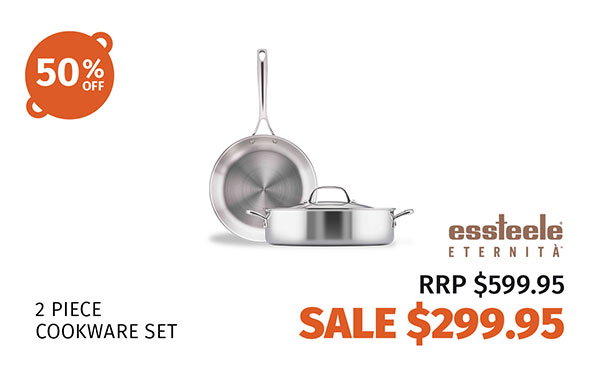Essteele Eternità Clad Stainless Steel 2 Piece Cookware Set