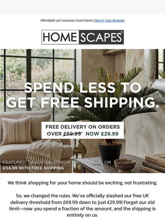 Treat yourself, we'll cover the shipping!