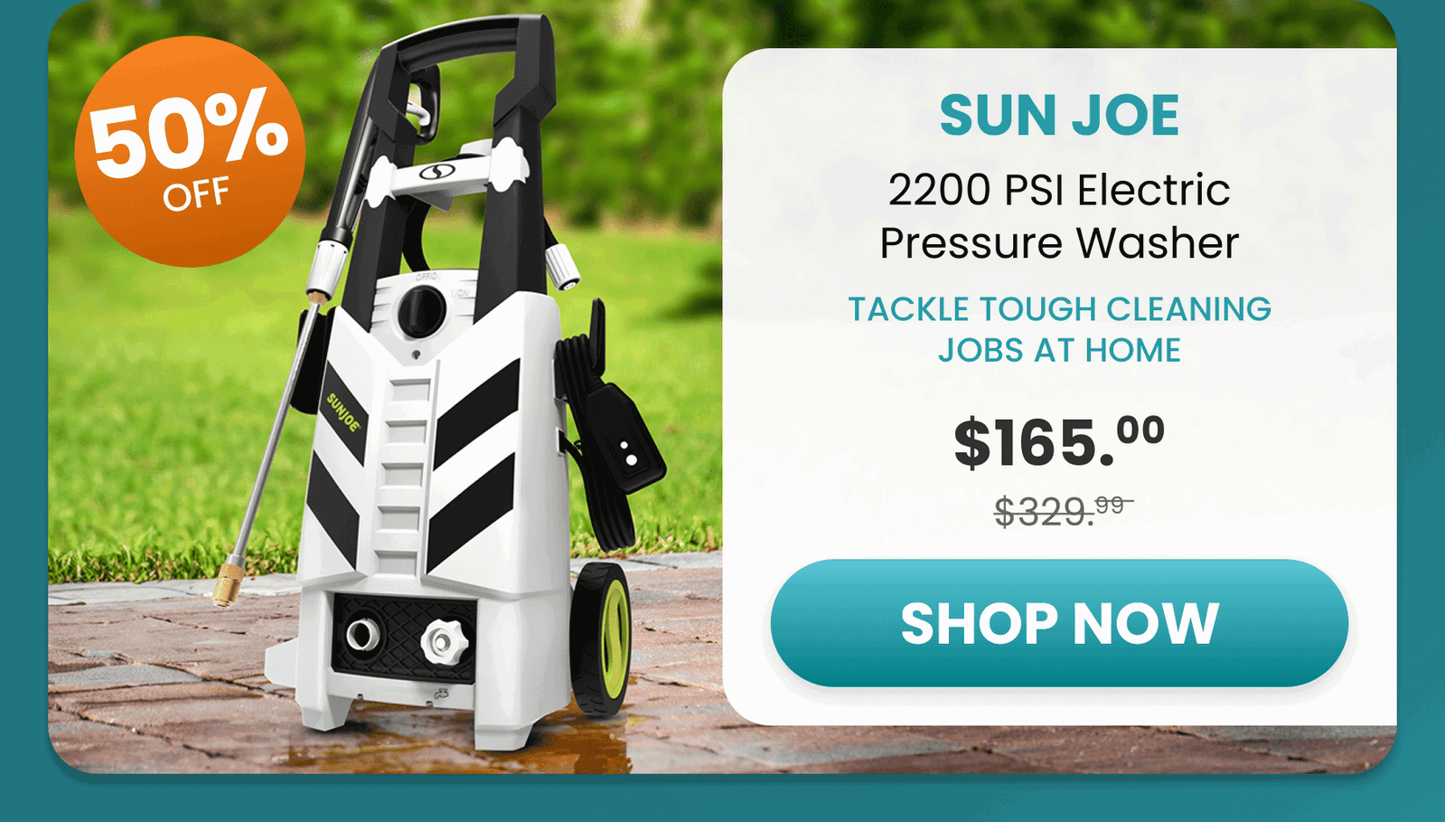 Sun Joe 	2200 PSI Electric Pressure Washer / Tackle tough cleaning jobs at home 