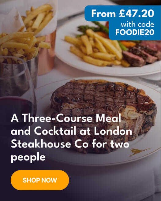 Three Course Meal with Cocktails for Two at London Steakhouse Co