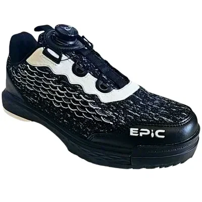 Image of Epic Thor Dial Performance Right Hand Black Silver Bowling Shoes