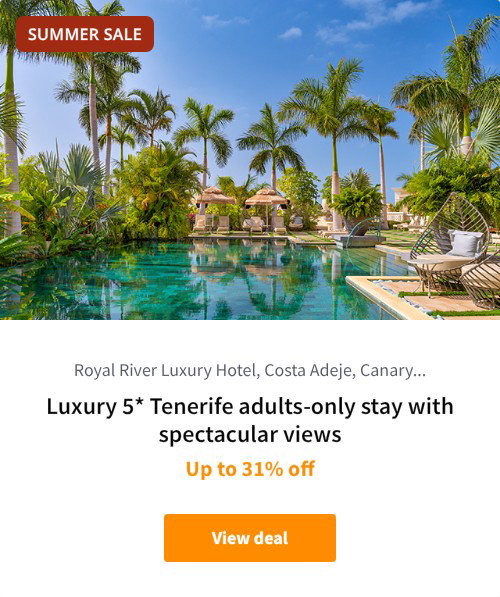 Luxury 5* Tenerife adults-only stay with spectacular views