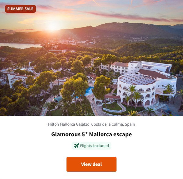 Glamorous 5* Mallorca escape