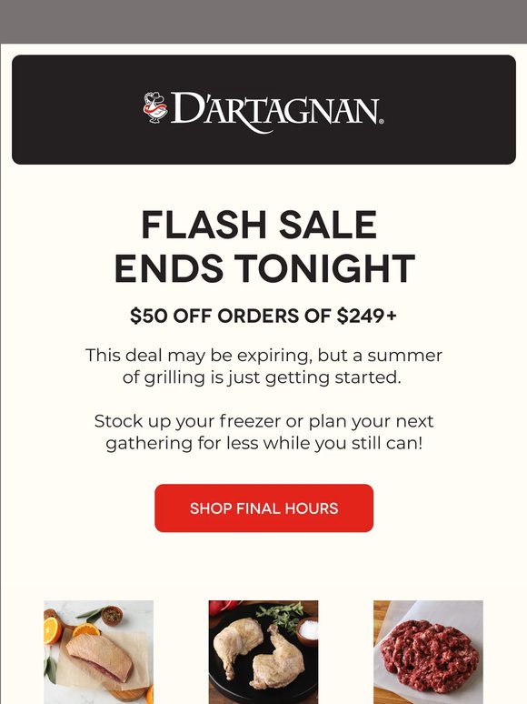 Final Hours: $50 OFF Orders of $249+!