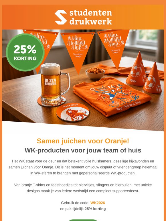 Helemaal klaar voor Oranje