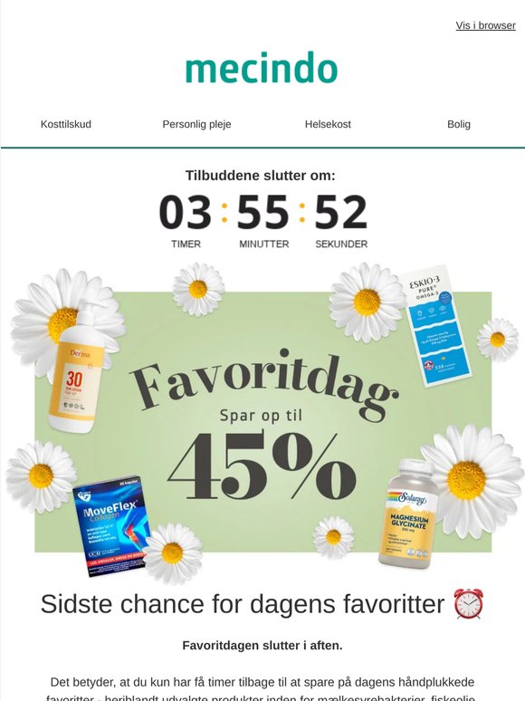 4 timer tilbage ⏰ Dine favoritter forsvinder snart