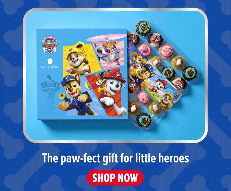 The paw-fect gift for little heroes! Shop our PAW Patrol gift box cupcake 25-pack now.