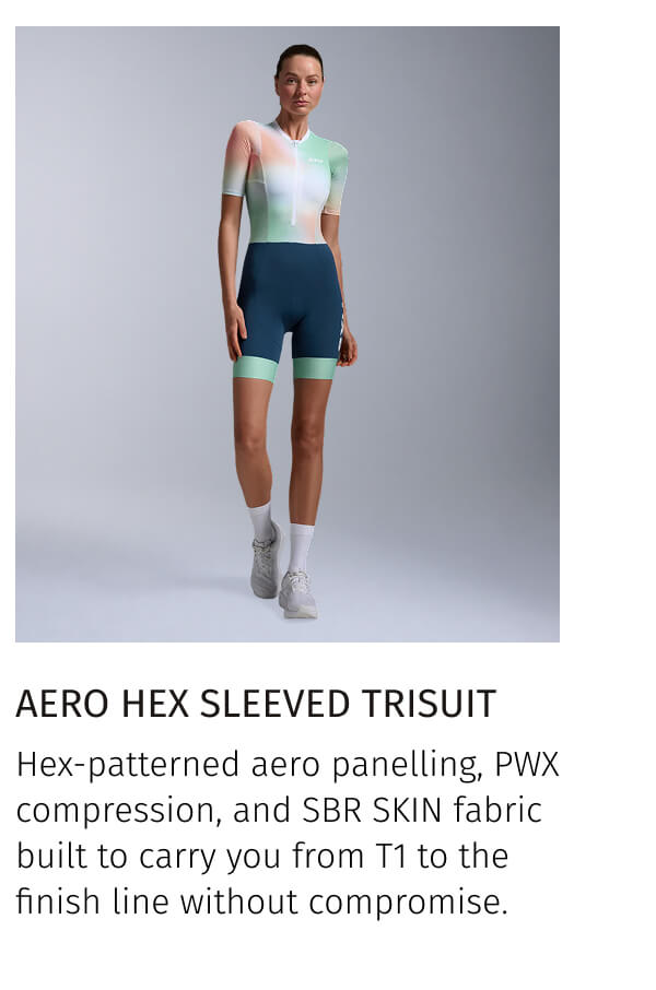 AERO HEX SLEEVED TRISUIT