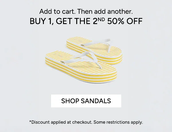 Add to cart. Then add another.  Buy 1, get the 2nd 50% off