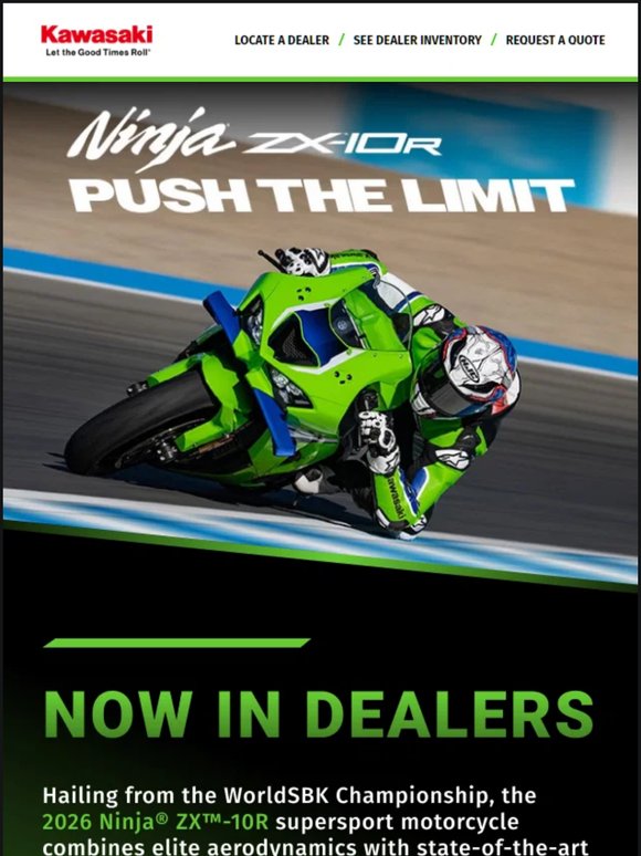 🔥 2026 Ninja ZX-10R just hit dealerships