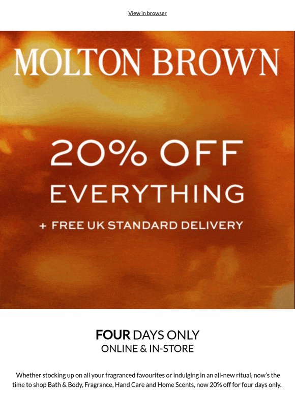 20% Off Everything | For 4 Days Only