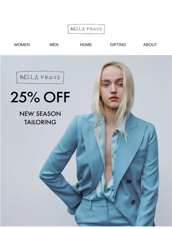 25% OFF SELECTED TAILORING