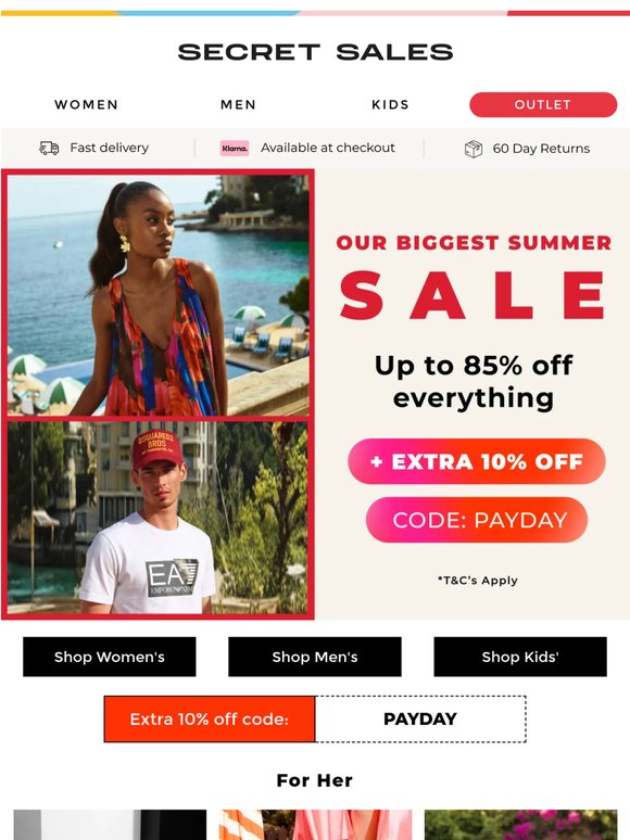 An extra 10% off, just for you