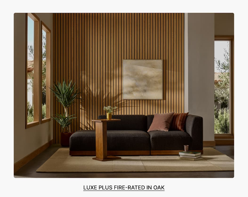 Luxe Plus Fire-Rate in Oak