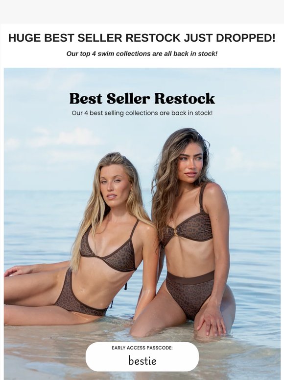 Best Seller Restock: EARLY SHOPPING ACCESS