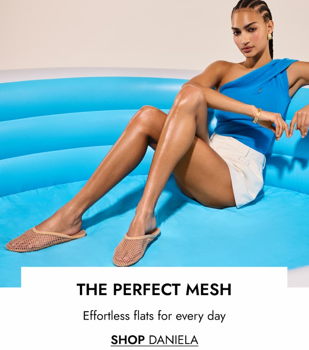 The perfect mesh Effortless flats for every day SHOP DANIELA