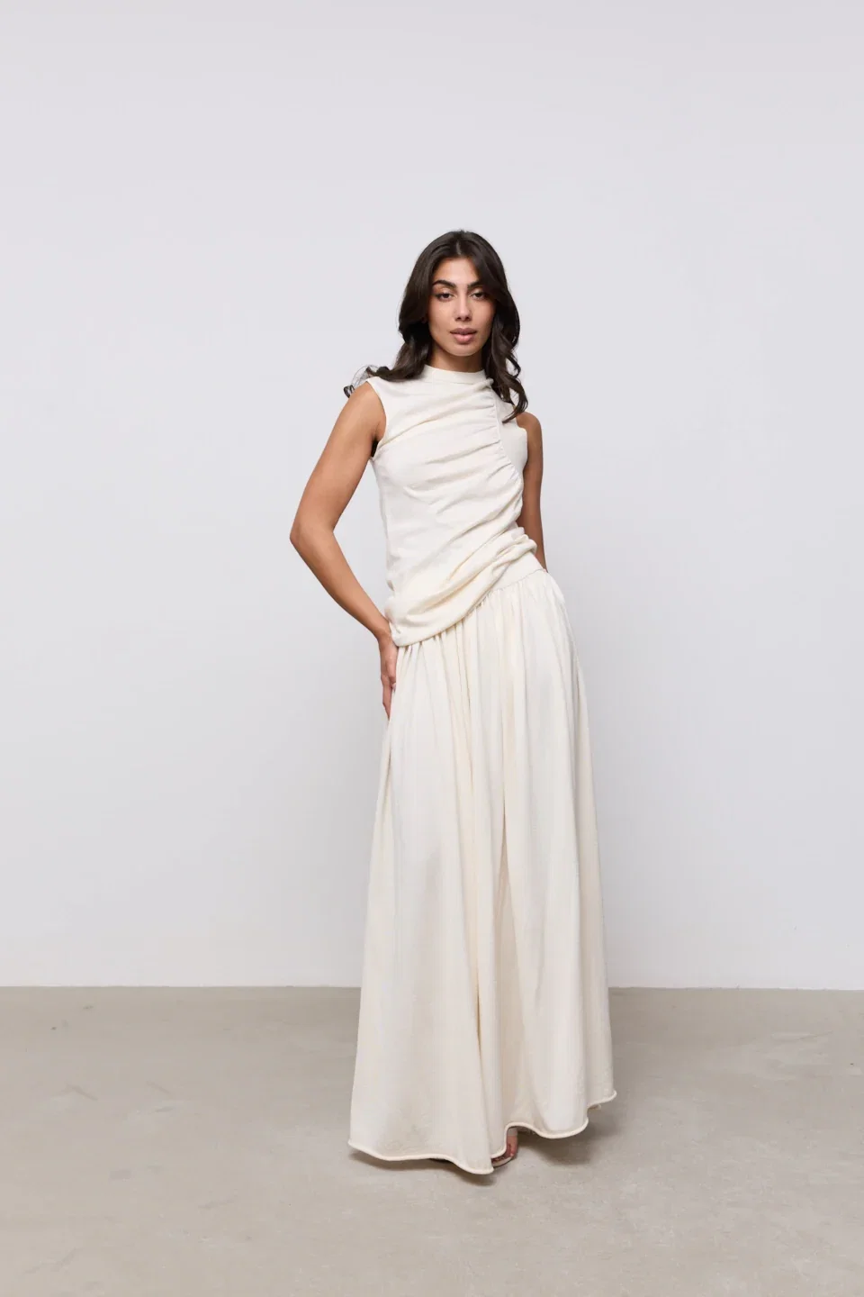 Image of Sheer Knitted Maxi Skirt