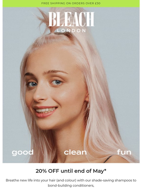 20% OFF Shampoo & Conditioners