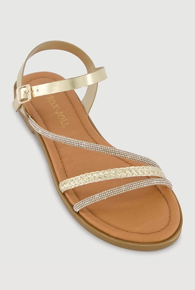 Shop Strappy Band Open Toe Sandals