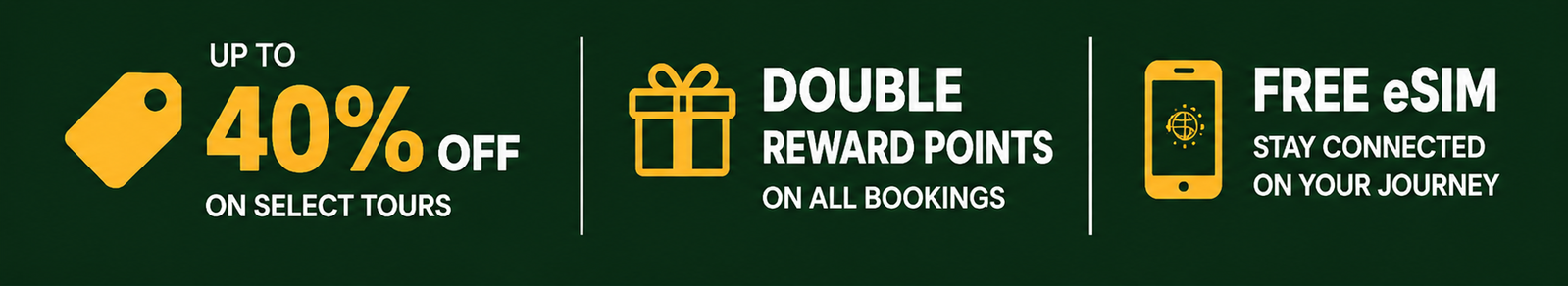 Yellowstone - Up to 40% off - Double rewards points