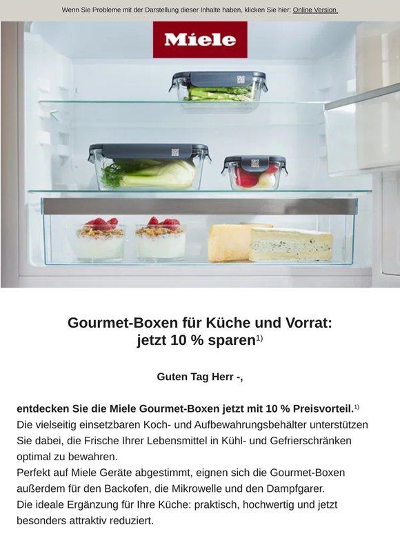 Clevere Aufbewahrung und frischer Geschmack