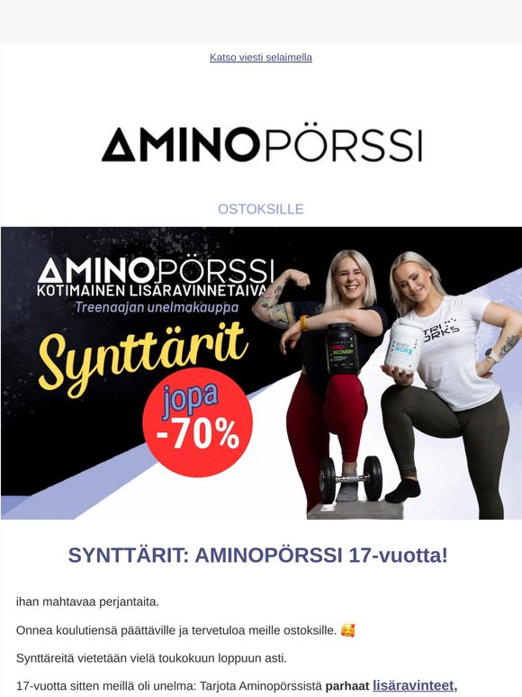 Vielä ehdit Synttäreille 🎁🛒