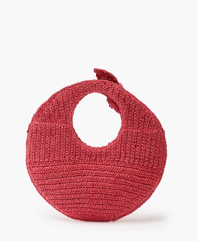 Round Bow-Knot Red Shoulder Bag