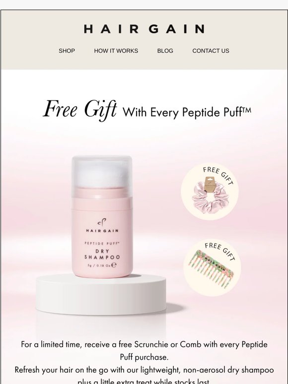 Free Gift With Every Peptide Puff™ Purchase!
