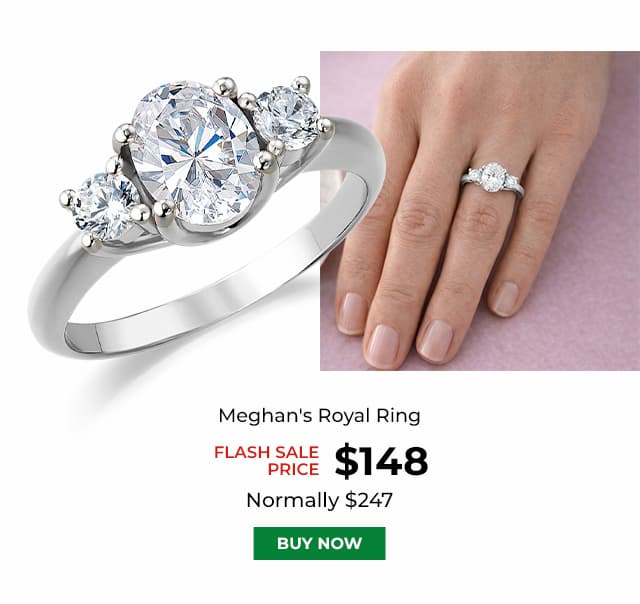 Meghans Royal Ring Platinum Clad