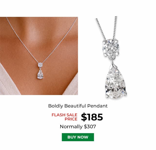 Boldly Beautiful Pendant Platinum Clad