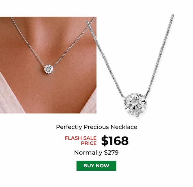 Perfectly Precious Necklace Platinum Clad