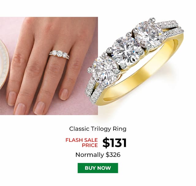 Classic Trilogy Ring Gold Clad