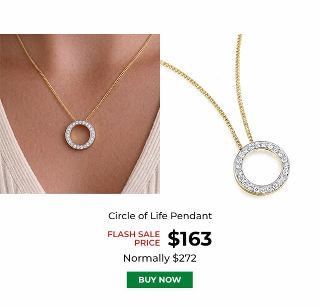 Circle of Life Pendant Gold Clad