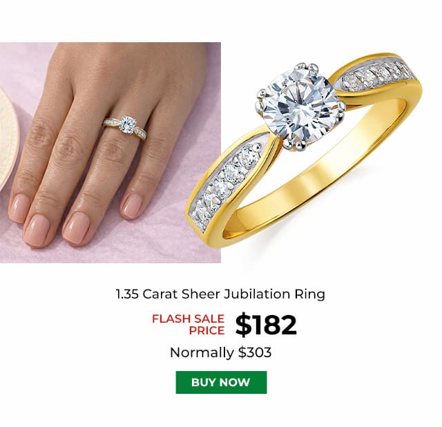 1 35 Carat Sheer Jubilation Ring Gold Clad
