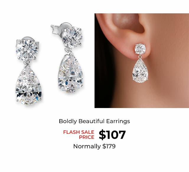 Boldly Beautiful Earrings Platinum Clad