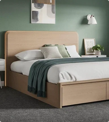Roman Wooden Ottoman Bed Frame